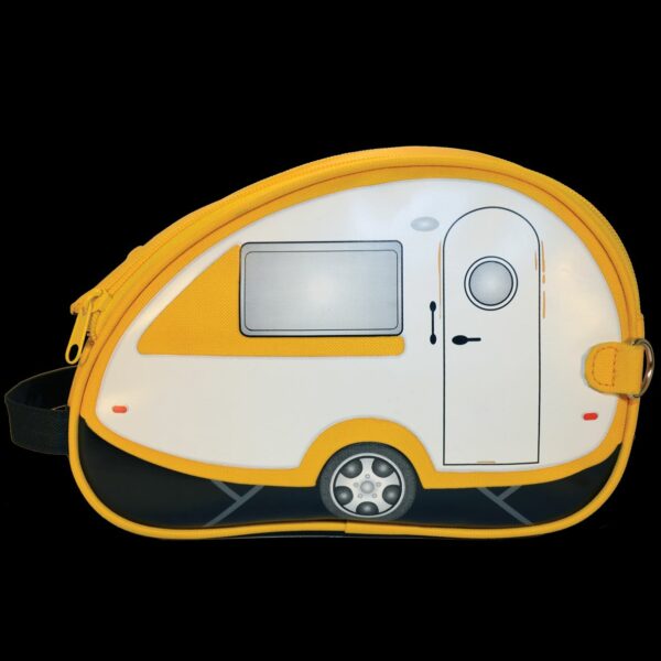 Toilettas caravan Tab teardrop geel Van Go Collections