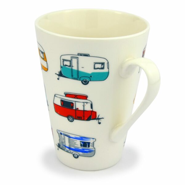 beker porselein gekleurde retro caravans van go collection