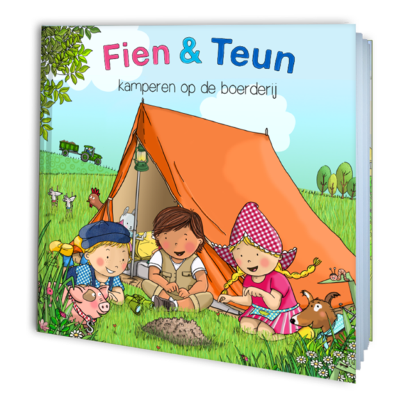 fien en teun kamperen op de boerderij