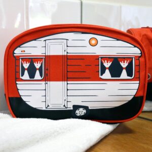 toilettas caravan rood ophangbaar