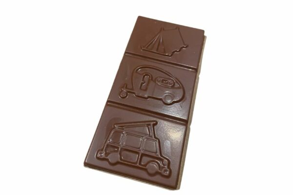 Chocolade reep - kamperen - tent, caravan, camper