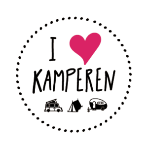 sticker I love kamperen