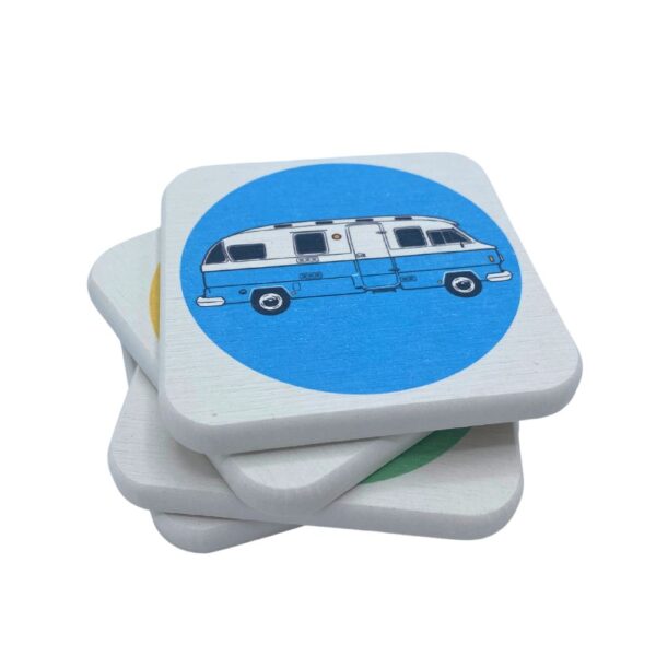 Onderzetters camping - camper - Van Go Collections