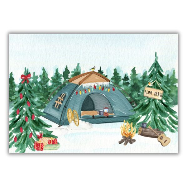 Kerstkaarten kamperen - I Love Kamperen