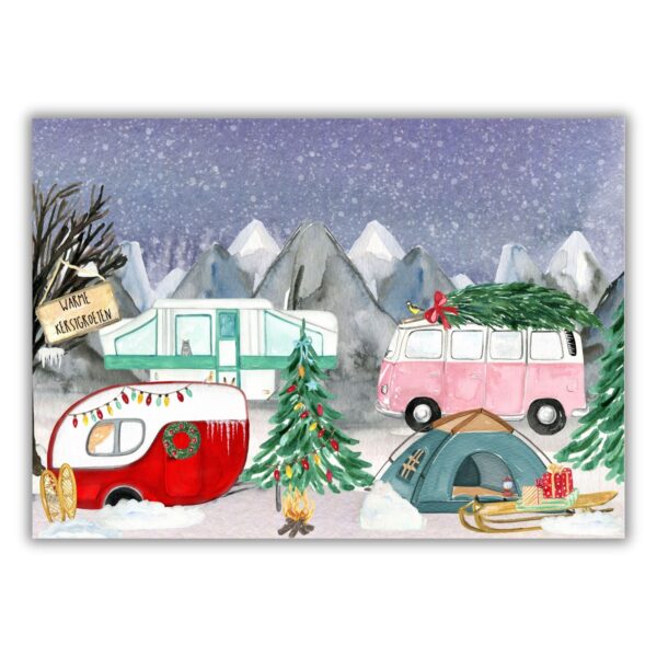 Kerstkaarten kamperen - I Love Kamperen