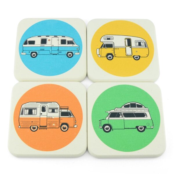 onderzetters retro campers