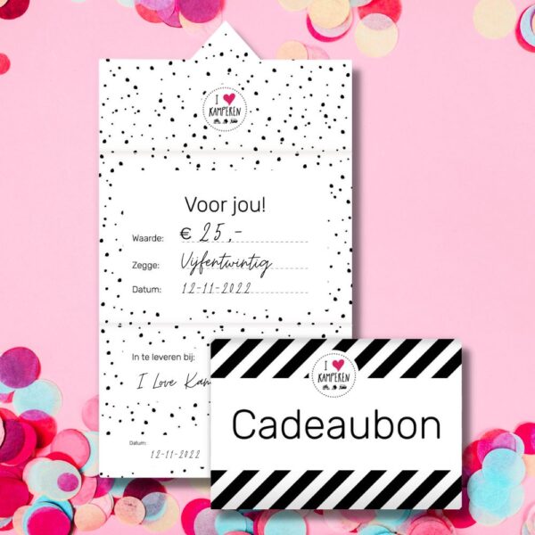 Cadeaubon Kadobon I Love Kamperen Shiop