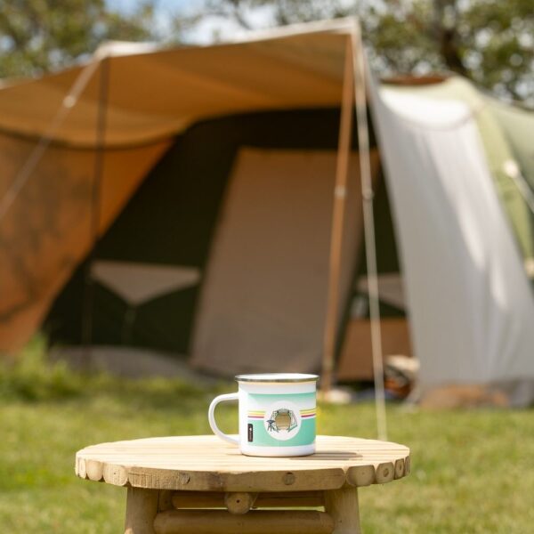 Emaille campingmokken - I Love Kamperen