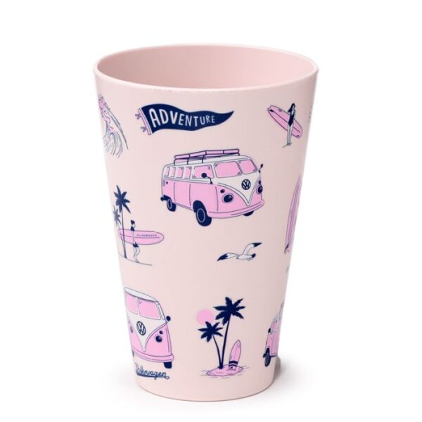 Drinkbeker Volkswagen camper servies roze