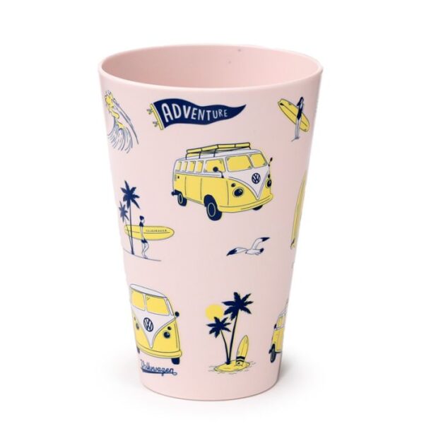 Drinkbeker Volkswagen camper servies geel