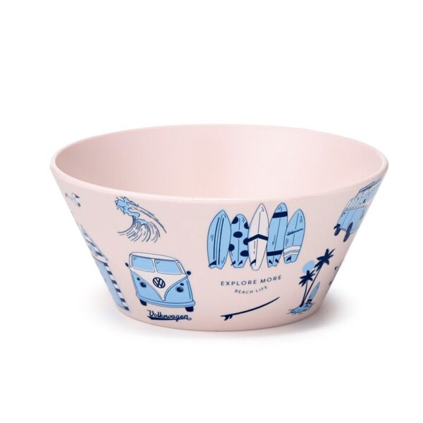 Kom camper servies Volkswagen busje blauw