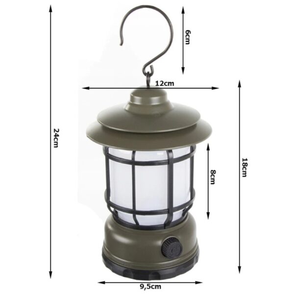 campinglamp groen oplaadbaar