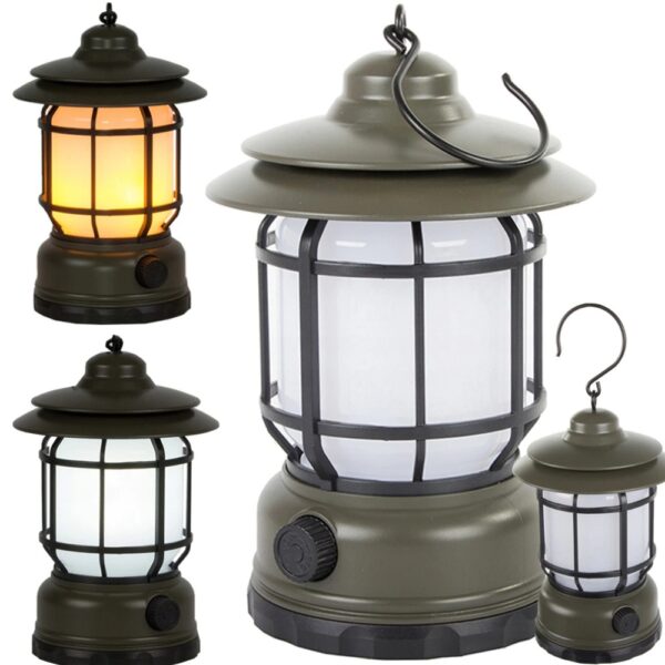 campinglamp groen oplaadbaar