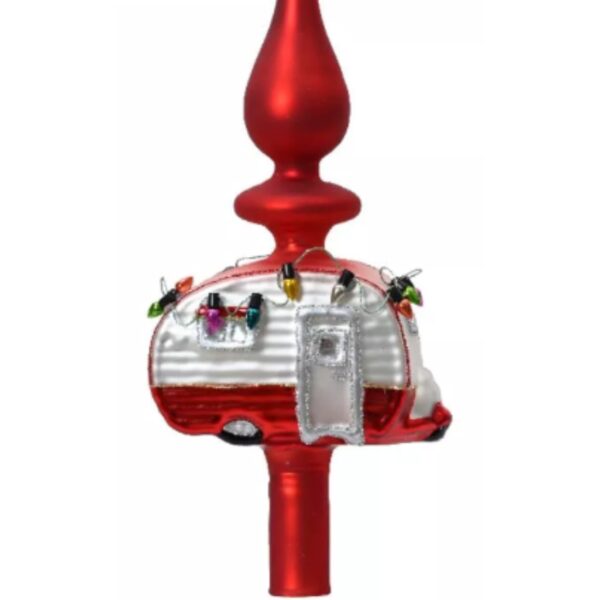 caravanpiek kerst rood