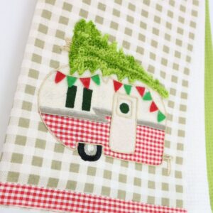 theedoek kerst caravan 02