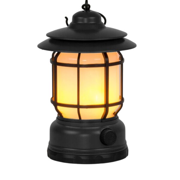 campinglamp oplaadbaar lantaarn zwart