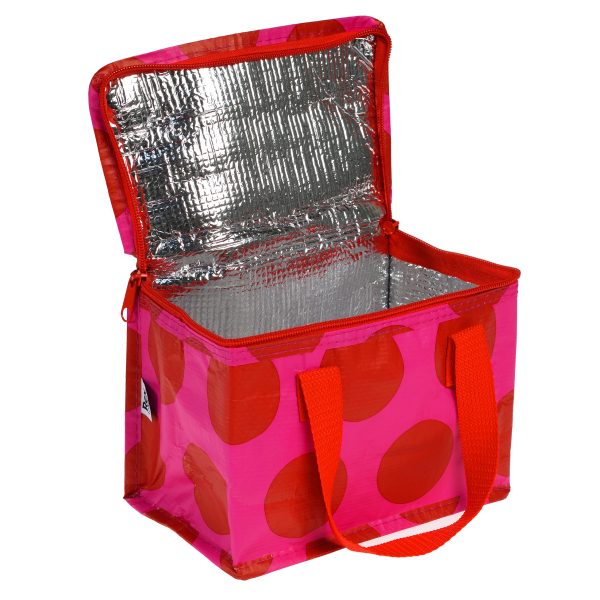 lunchtas toilettas stippen rood roze